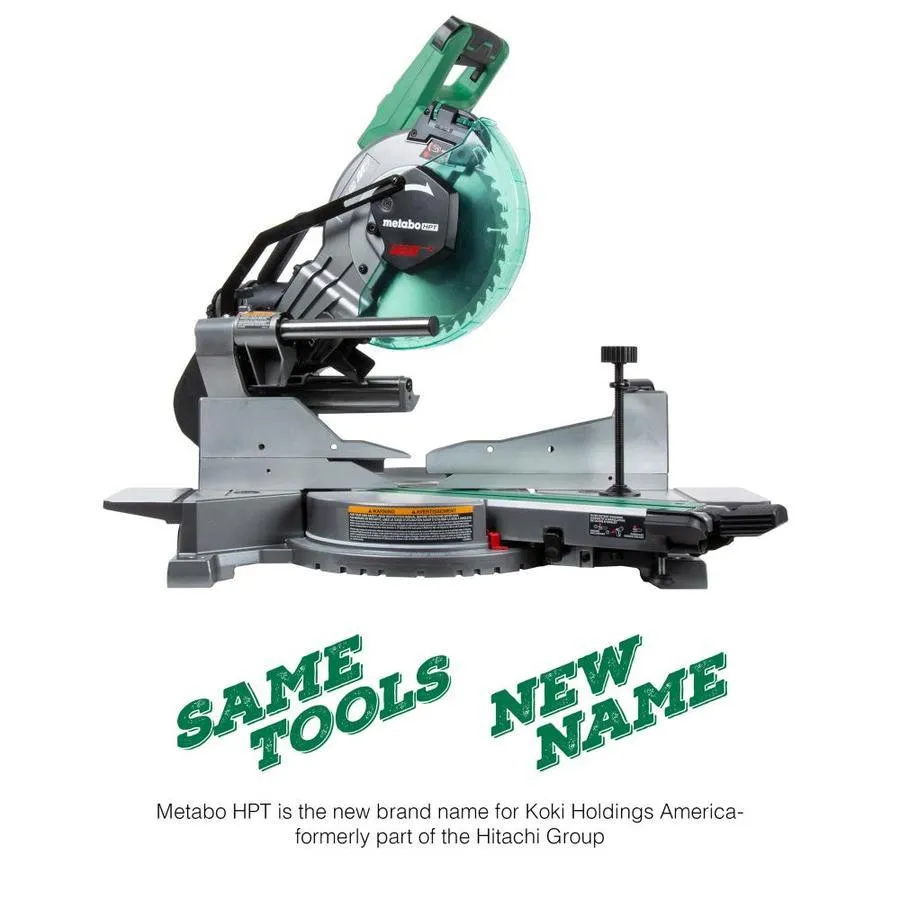 Metabo HPT (was Hitachi Power Tools) MultiVolt 10-in 15-Amp 36-Volt Dual Bevel Sliding Compound Hybrid Cordless and Corded Miter Saw, photo 17 of 18