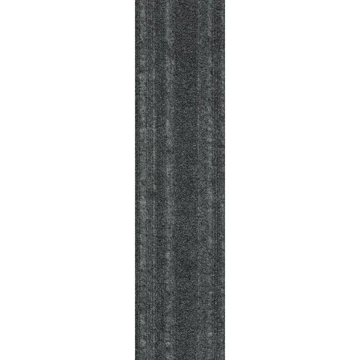 Foss Peel and Stick Sky Grey Barcode Planks 9 in. x 36 in. Commercial/Residential Carpet (16-tile / case), photo 2 of 10