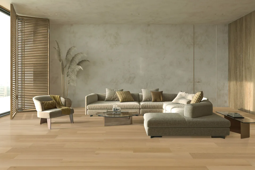 CALI Cellar Vintner Gold European white oak 1/2-in T x 7-55/64-in W Wirebrushed Engineered Hardwood Flooring ( 31-sq ft / Carton ), photo 2 of 8