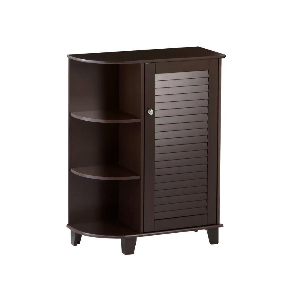 RiverRidge Ellsworth 23-5/8 in. W x 31-1/10 in. H Bathroom Linen Storage Floor Cabinet with Side Shelves in White, photo 8 of 9