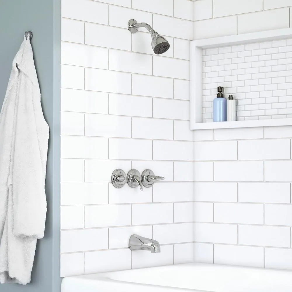 Glacier Bay Aragon 3-Handle 1-Spray Tub and Shower Faucet in Chrome (Valve Included), photo 2 of 10