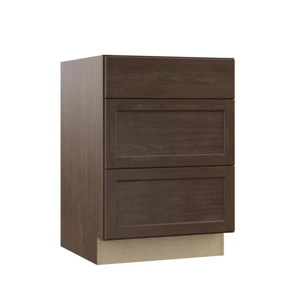 Shaker Assembled 18x34.5x24 in. Drawer Base Kitchen Cabinet with Ball-Bearing Drawer Glides in Satin White, photo 16 of 20