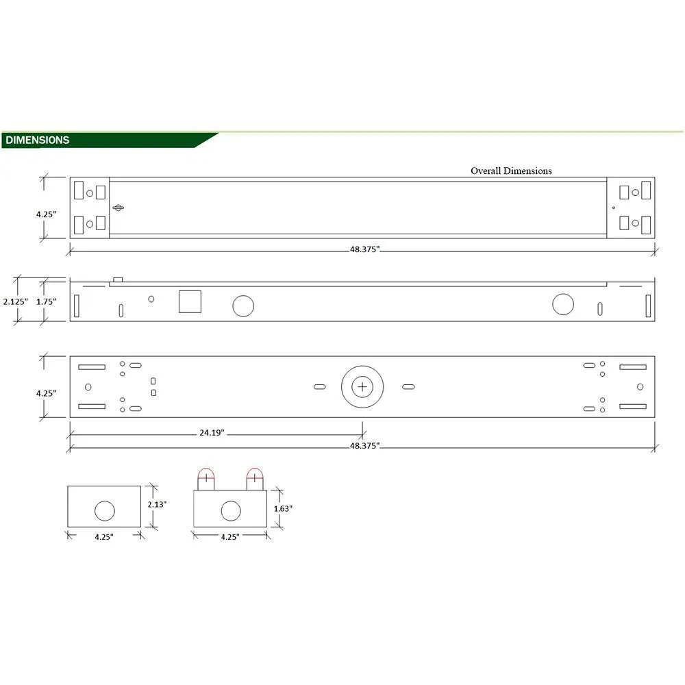4 ft. 2-Light T8 Industrial LED White Strip Light with 1800 Lumen LED Tubes 5000K, photo 4 of 5