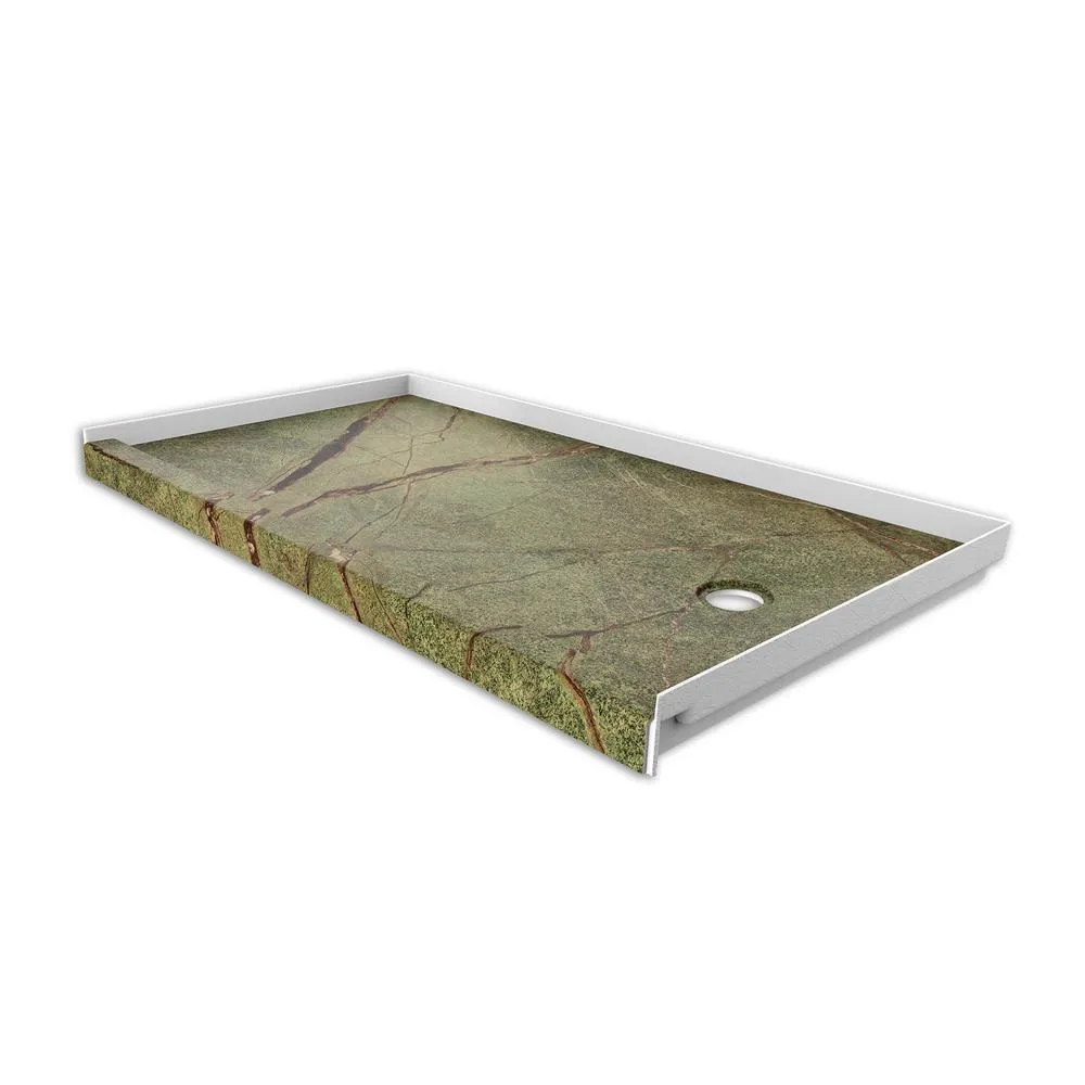 30 in. x 60 in. Single Threshold Shower Base with Right Hand Drain in Calacatta White, photo 3 of 20