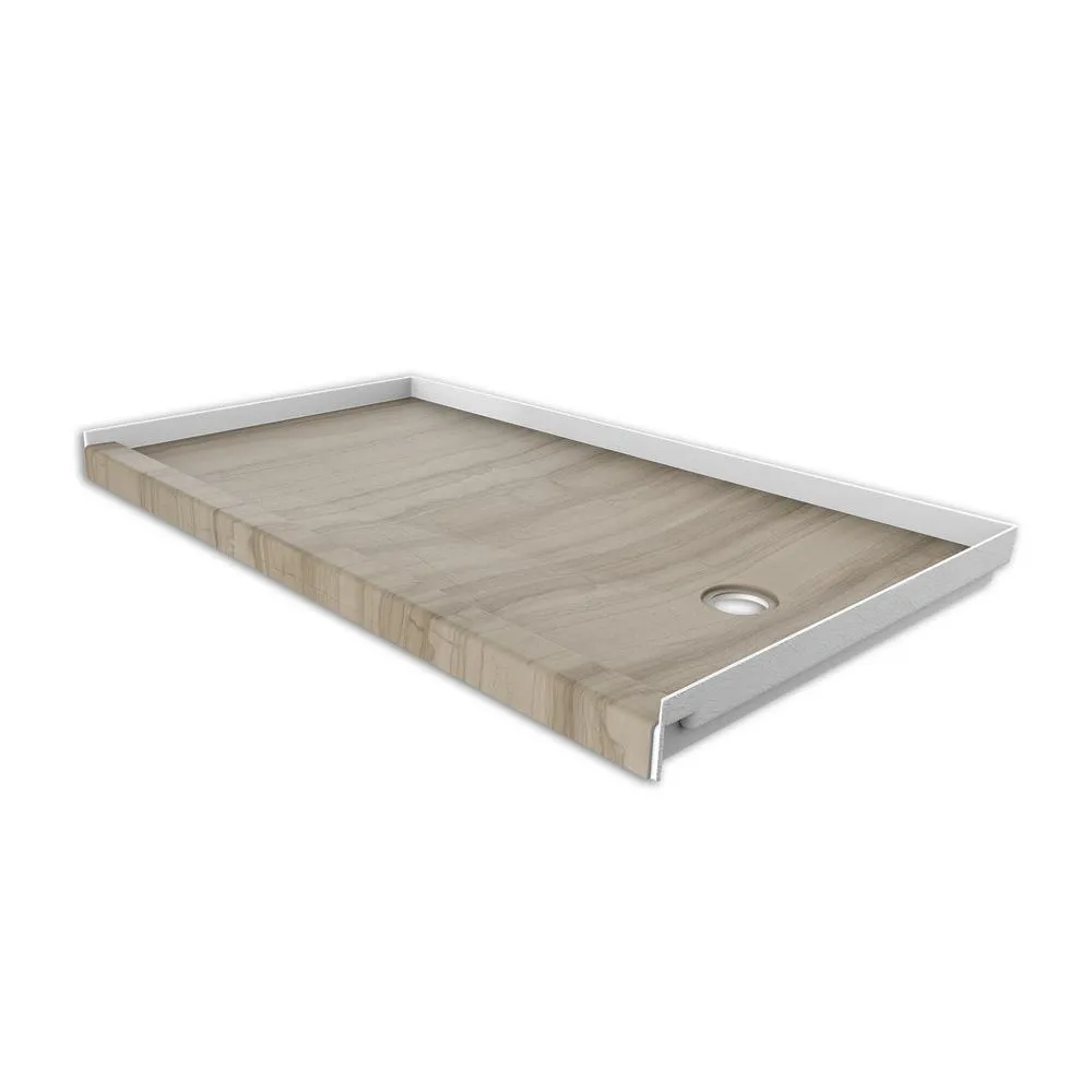 30 in. x 60 in. Single Threshold Shower Base with Right Hand Drain in Calacatta White, photo 7 of 20