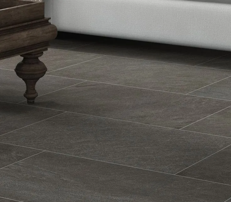 Style Selections Galvano Charcoal Porcelain Granite Bullnose Tile (3-in x 12-in), photo 2 of 8