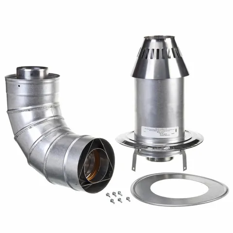 3 × 5 in Stainless Steel Low Profile Termination Vent for Tankless Water Heaters