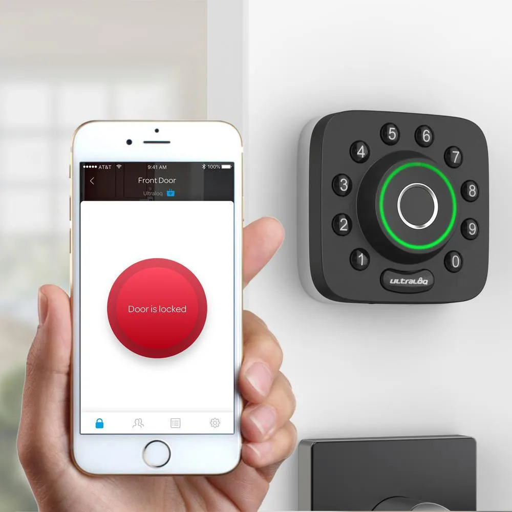 Ultraloq U-Bolt Pro 6-in-1 Bluetooth Enabled Fingerprint and Keypad Smart Lock Deadbolt Plus Bridge WiFi Adapter, photo 3 of 11