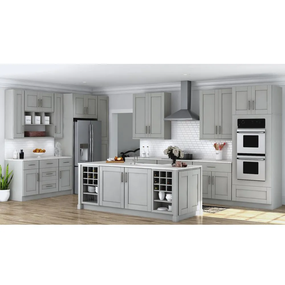 Shaker Assembled 30x18x12 in. Wall Flex Kitchen Cabinet with Shelves and Dividers in Dove Gray, photo 13 of 19