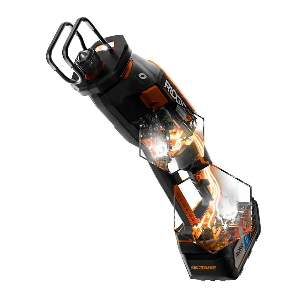 RIDGID 18-Volt OCTANE Cordless Brushless One-Handed Reciprocating Saw with 18-Volt Lithium-Ion 2.0 Ah Battery and Charger Kit, photo 7 of 14