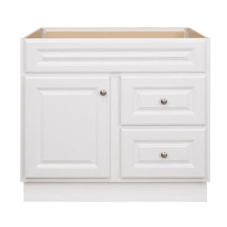 Hampton Bay Hampton 48 in. W x 21 in. D x 33.5 in. H Bathroom Vanity Cabinet Only in White, photo 15 of 17