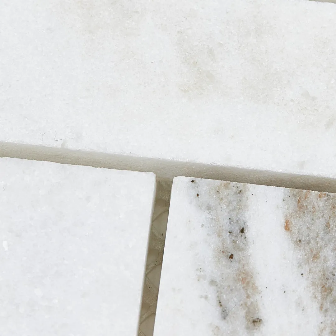 American Olean Genuine Stone White Ember 11-in x 12-in Honed Marble Herringbone Floor and Wall Mosaic Tile (0.67-sq ft per Piece), photo 9 of 9