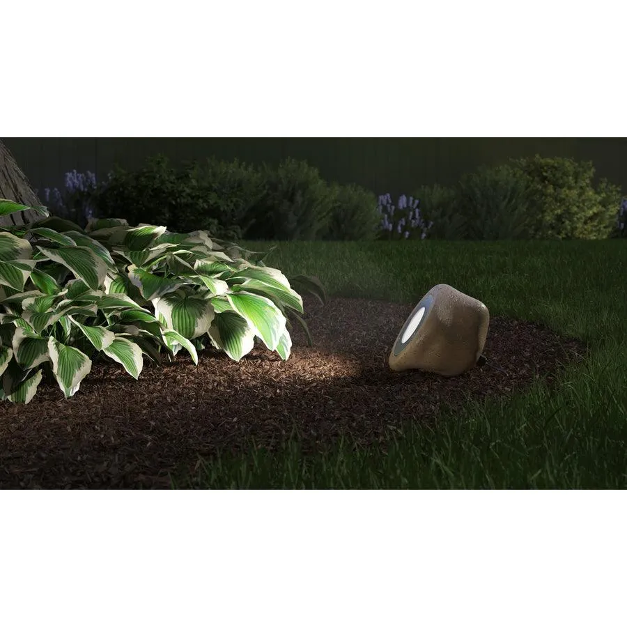 Kichler 200-Lumen 5-Watt Faux Rock Low Voltage Hardwired LED Spot Light, 4.76-in H x 4.98-in W x 6.06-in D, photo 2 of 19