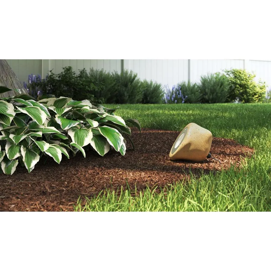 Kichler 200-Lumen 5-Watt Faux Rock Low Voltage Hardwired LED Spot Light, 4.76-in H x 4.98-in W x 6.06-in D, photo 3 of 19