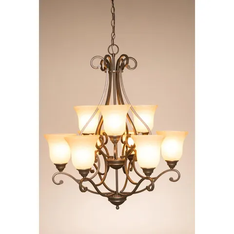 Linkhorn 9-Light Vintage Chandelier
