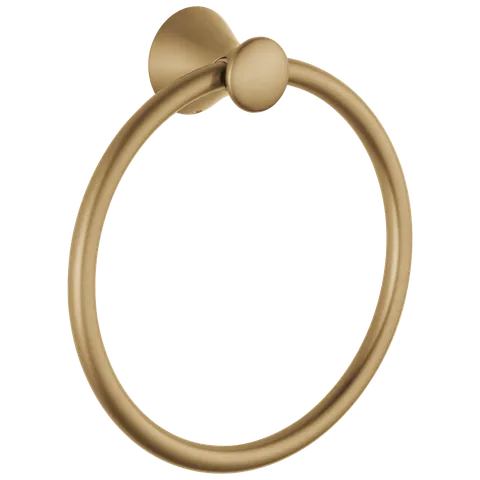 Lahara Champagne Bronze Wall-Mount Towel Ring, 7-7/16 × 8-3/16 in