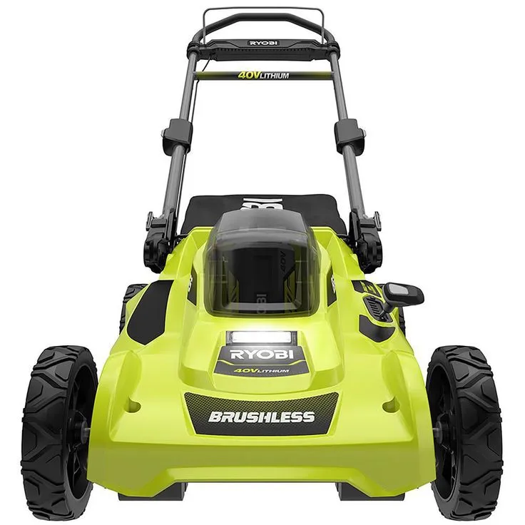RYOBI 20 in. 40-Volt Brushless Lithium-Ion Cordless Battery Walk Behind Push Lawn Mower & Blower with 6.0 Ah Battery & Charger, photo 9 of 9