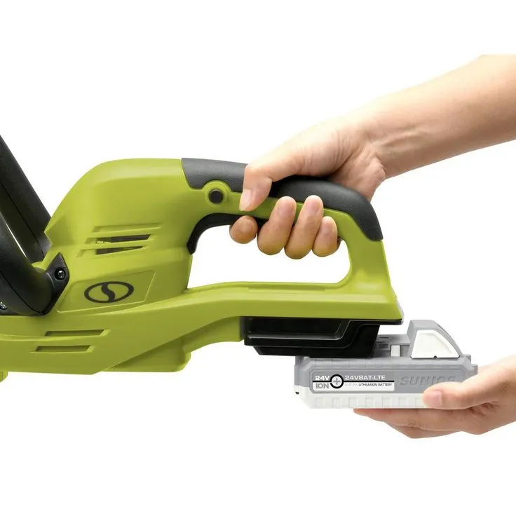 Sun Joe 22 in. 24-Volt Lithium-Ion Cordless Hedge Trimmer Kit with 2.0 Ah Battery Plus Charger, photo 2 of 5