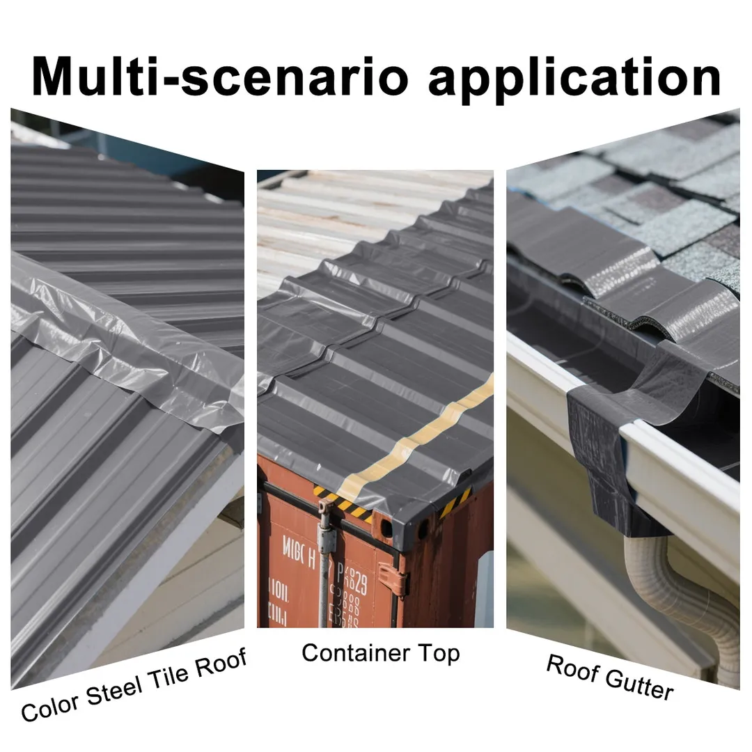 Agfabric Industrial Roof Waterproof Tape, Gray Roll Roofing, 0.66-ft W x 16.4-ft L (10.76-sq ft), photo 3 of 6