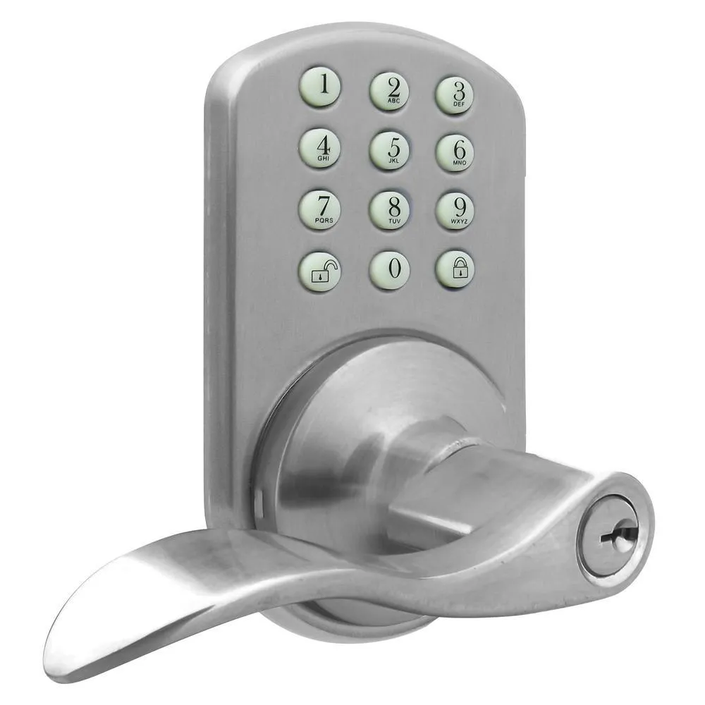 Morning Industry Oil Rubbed Bronze Keyless Entry Deadbolt and Lever Handle Door Lock with Electronic Digital Keypad, photo 10 of 13
