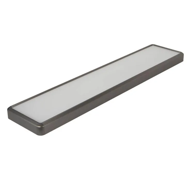 Commercial Electric 4 ft. x 10 in. Blackened Steel Back-Lit LED Panel Light 4000 Lumens 3000K 4000K 5000K Dimmable Kitchen Lighting, photo 2 of 10
