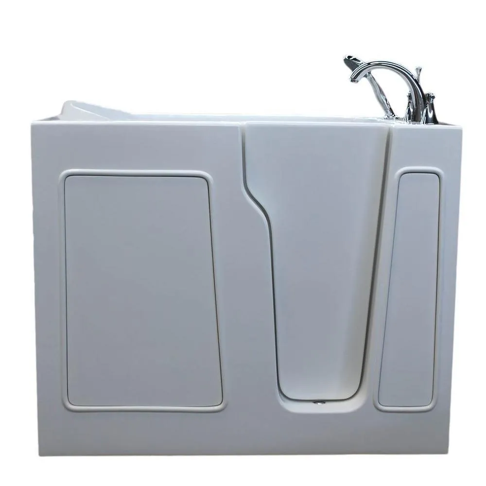 Universal Tubs Nova Heated 3.9 ft. Walk-In Non-Whirlpool Bathtub in White with Chrome Trim, photo 5 of 15