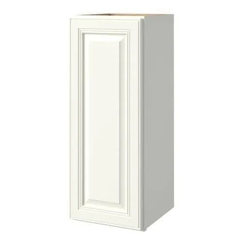 allen + roth Dawley 12-in W x 36.125-in H x 12-in D Linen Maple Door Wall Semi-Custom Cabinet, photo 2 of 5