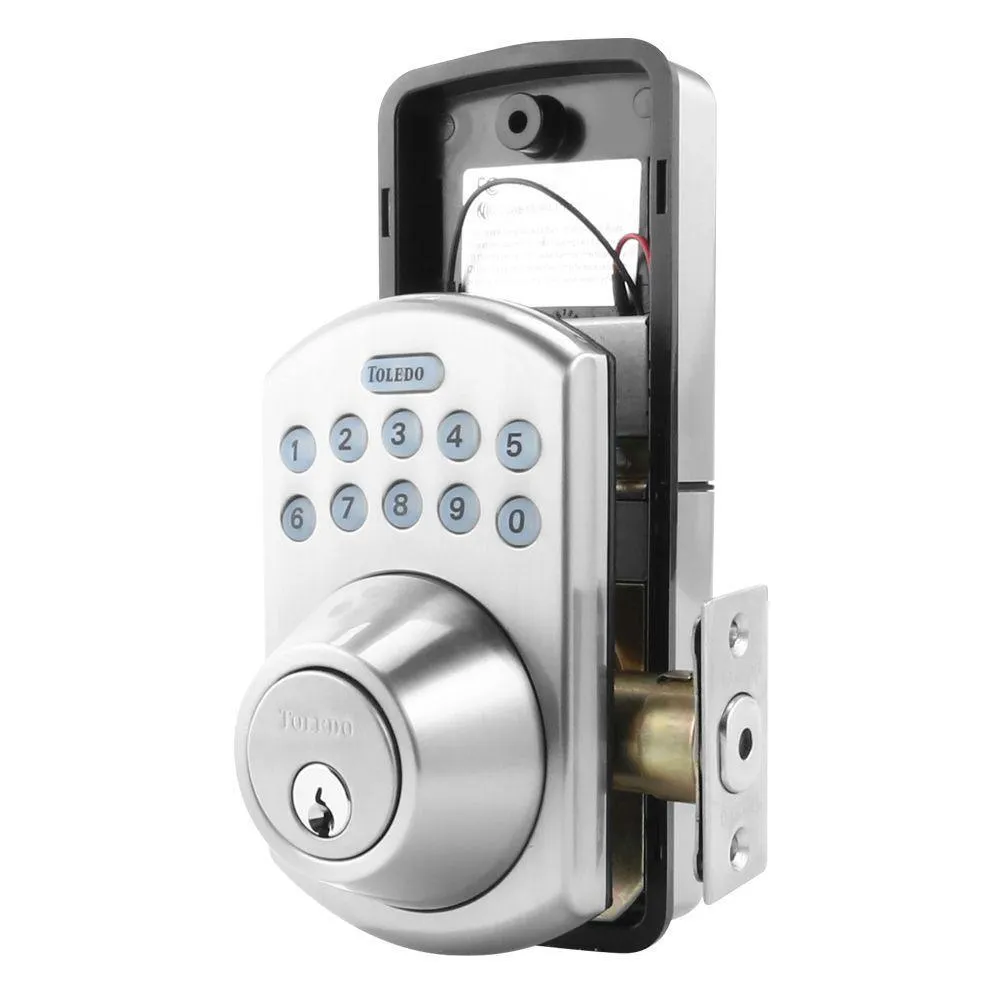 Electronic Stainless Steel Deadbolt with Remote Control, photo 7 of 8