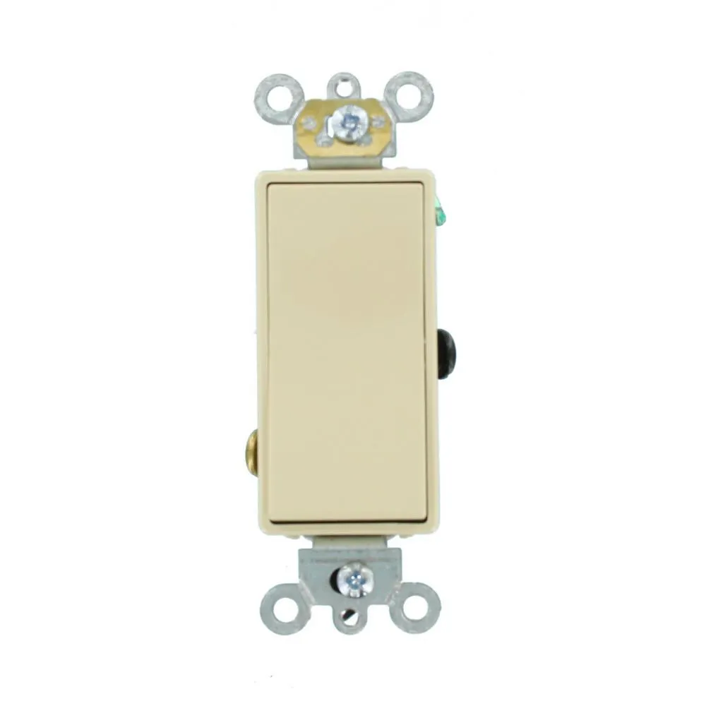 20 Amp Decora Plus Commercial Grade 4-Way Rocker Switch, White, photo 6 of 9