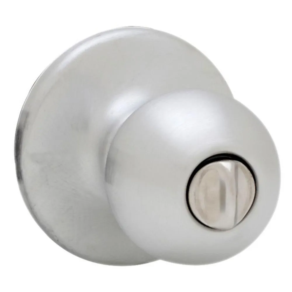 Polo Satin Nickel Bed/Bath Door Knob Featuring Microban Antimicrobial Technology, photo 8 of 11