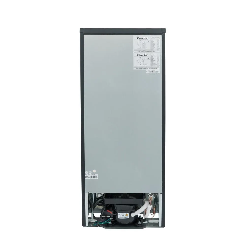 4.5 cu. ft. 2 Door Mini Fridge in Stainless Look with Freezer, photo 10 of 13