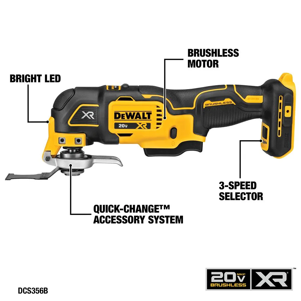 20-Volt MAX Lithium-Ion Cordless Combo Kit (6-Tool) with 2 Ahr Battery, 4 Ahr Battery, Charger and Bag, photo 13 of 14