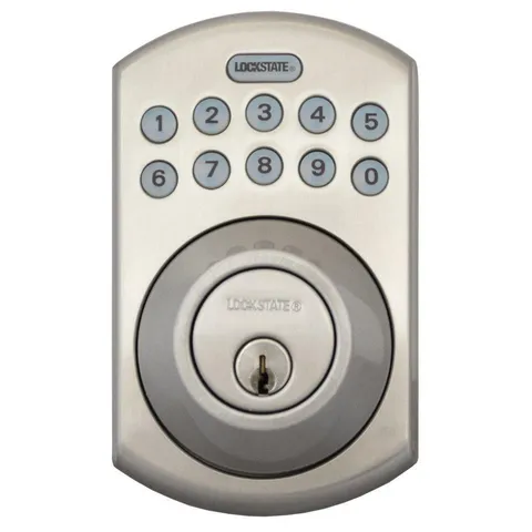 RemoteLock 5i WiFi Satin Nickel Electronic Deadbolt Door Lock - Boulder