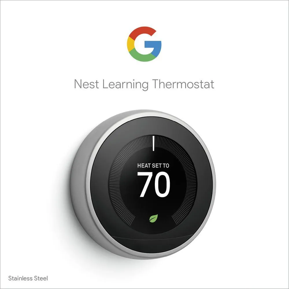 Nest Learning Thermostat 3rd Gen in Stainless Steel, photo 6 of 25