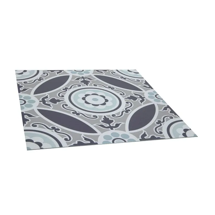 Style Selections Rosehill Deco 3-mil x 12-in W x 12-in L Water Resistant Peel and Stick Luxury Vinyl Tile Flooring, photo 8 of 8
