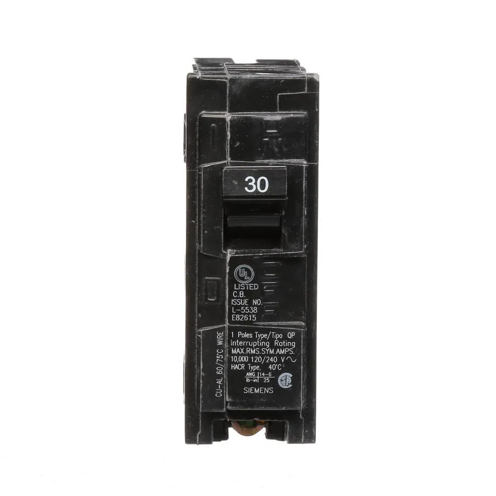 Siemens 20 Amp Single-Pole Type QP Circuit Breaker, photo 12 of 14