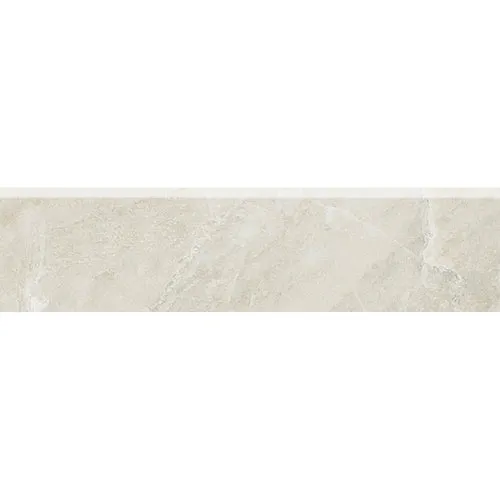 American Olean Mirasol Bianco Carrara Porcelain Bullnose Tile, 3-in x 12-in, photo 3 of 4