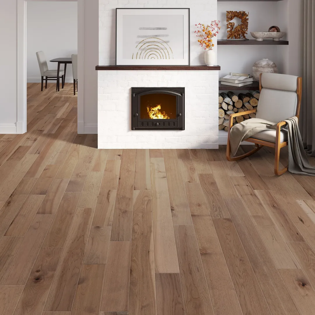 allen + roth CENTURY FLOORING Creekside Hickory 1/2-in T x 7-3/8-in W Smooth/Traditional Engineered Hardwood Flooring ( 28.06-sq ft / Carton ), photo 2 of 3