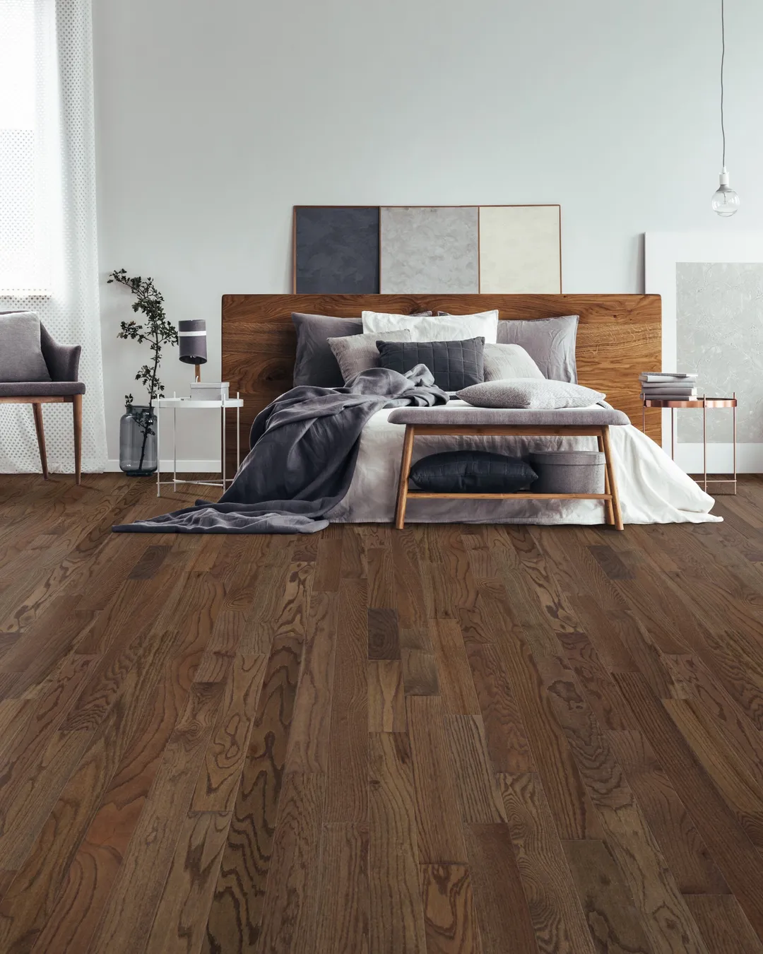 Beasley CENTURY FLOORING Riverbed Red oak 3/4-in T x 3-1/4-in W Wirebrushed Solid Hardwood Flooring ( 27-sq ft / Carton ), photo 2 of 3