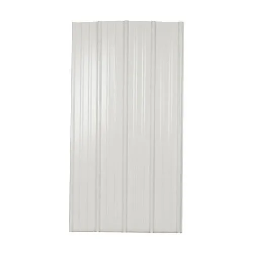 Metal Sales 3-ft x 8-ft Ribbed White Steel Roof Panel, photo 2 of 2