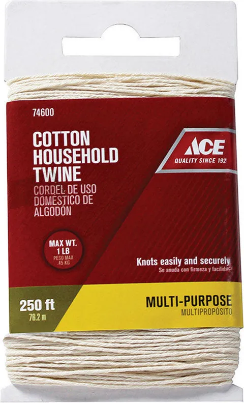 250 ft. White Twisted Cotton Household Twine
