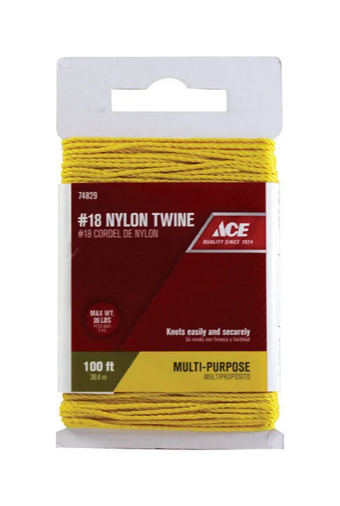 100 ft. L Gold Twisted Nylon Twine