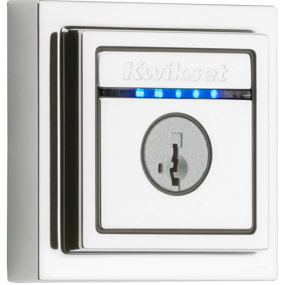 Kevo 2nd Gen Contemporary Square Matte Black Single Cylinder Touch-to-Open Bluetooth Smart Lock Deadbolt, photo 7 of 9