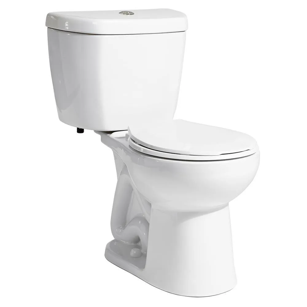 2-Piece Stealth 0.8 GPF Ultra-High-Efficiency Single Flush Elongated Toilet in White, Seat Included (3-Pack), photo 11 of 14