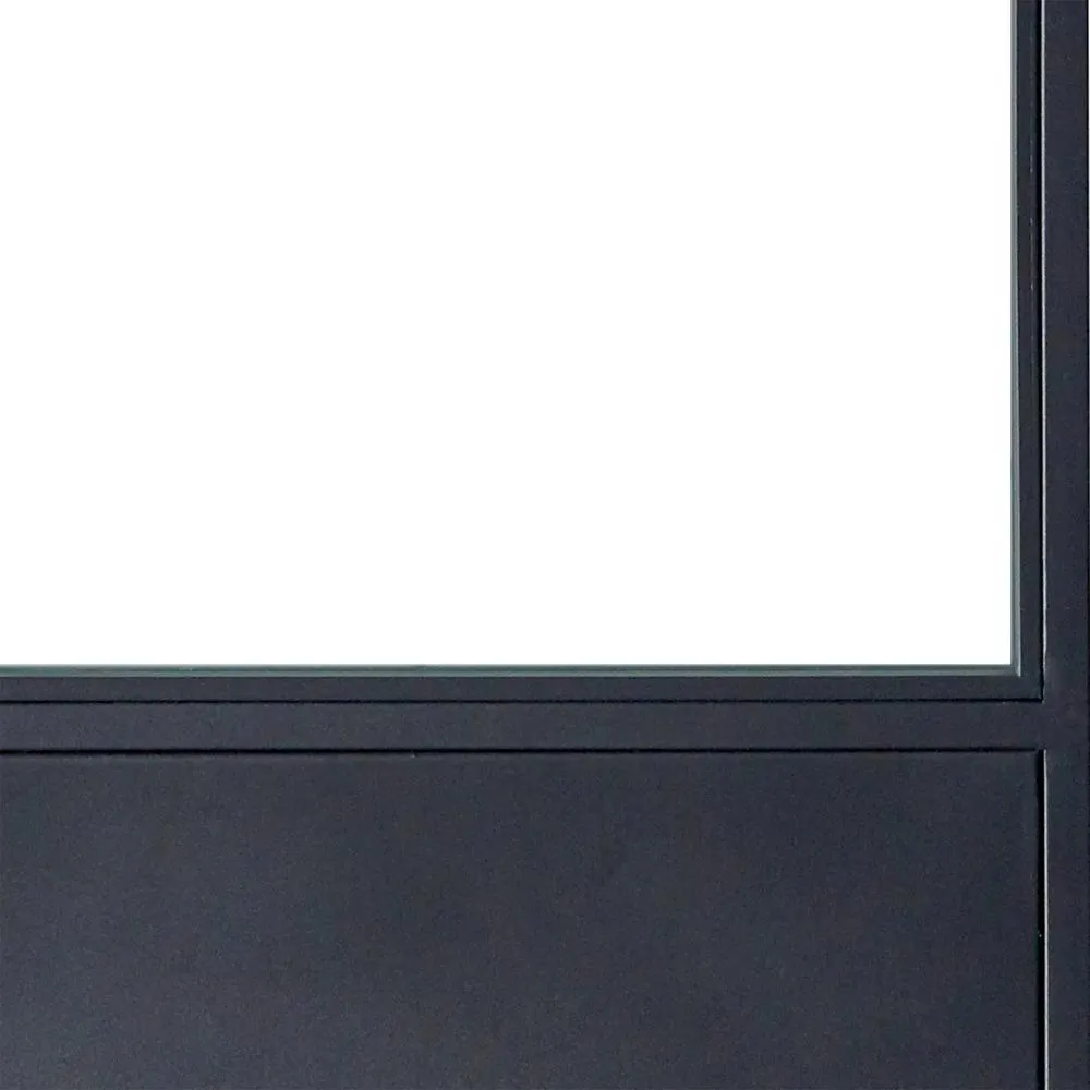 Colonial Elegance Doors 37in.x84in.x3 in. Concorde Epoxy Coated Steel Frame w/ Clear Tempered Glass Barn Door Interior Sliding Door Hardware Kit, photo 3 of 7