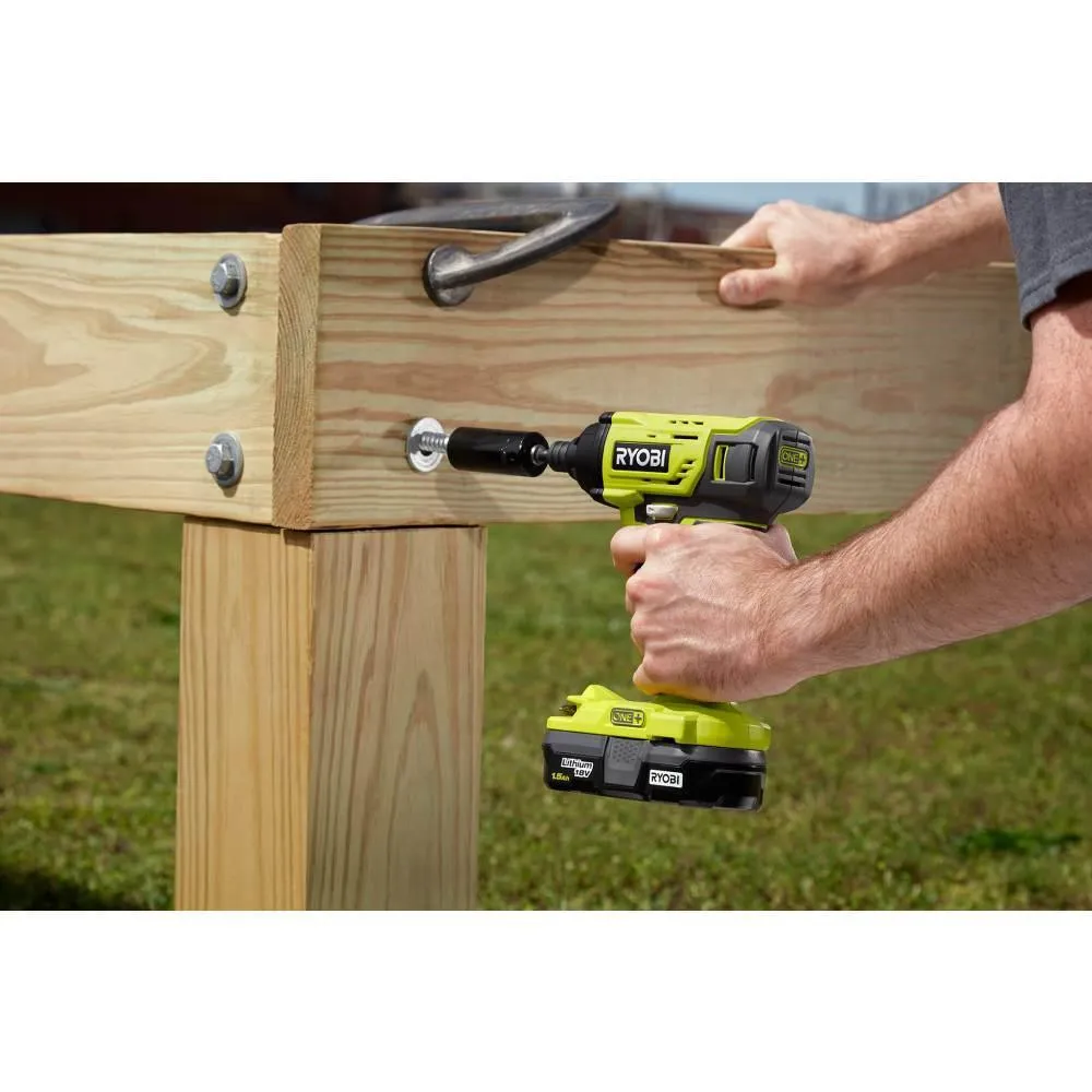 RYOBI ONE+ 18V Cordless 5-Tool Combo Kit with One 4.0 Ah Battery, One 1.5 Ah Battery, 18V Charger, and Bag, photo 8 of 12