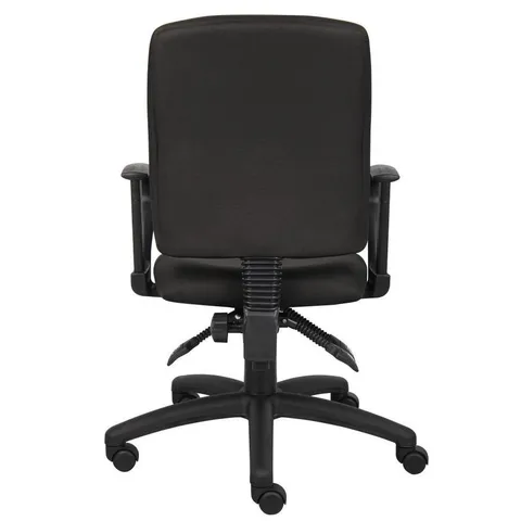 Black Contemporary Ergonomic Adjustable Height Swivel Task Chair