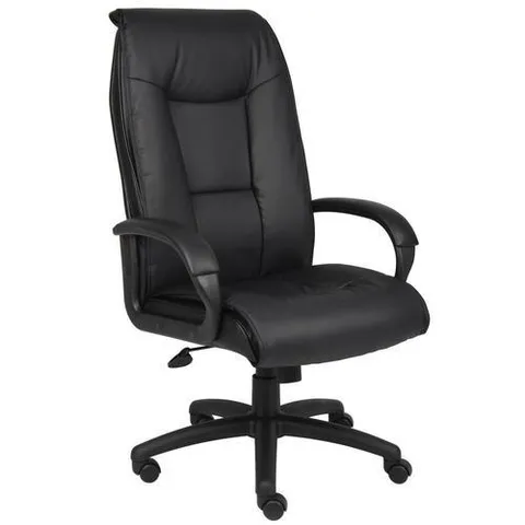 Black Contemporary Ergonomic Adjustable Height Swivel Executive Chair