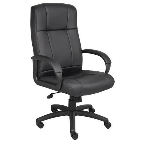 Black Contemporary Ergonomic Adjustable Height Swivel Executive Chair