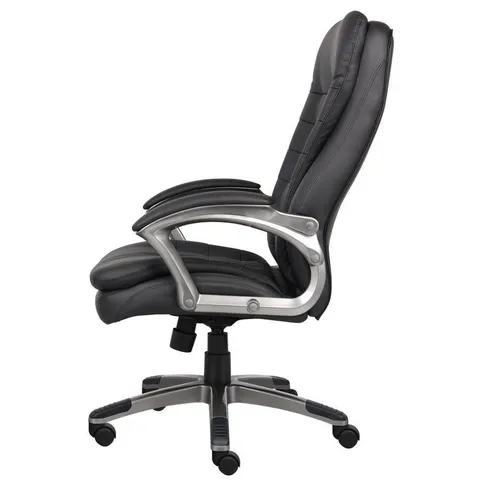 Black Contemporary Ergonomic Adjustable Height Swivel Executive Chair